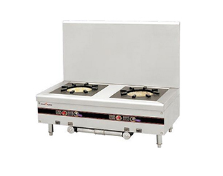 燃氣雙頭矮湯爐 尺寸:1200x700x550+650mm